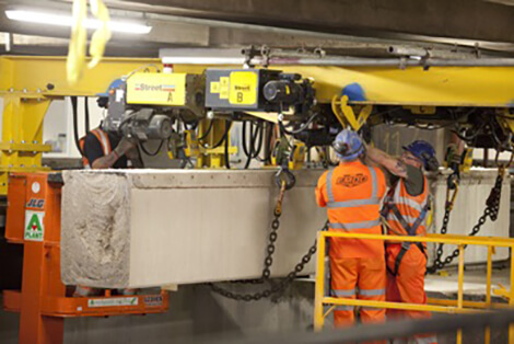 Birmingham New Street Concrete Slab